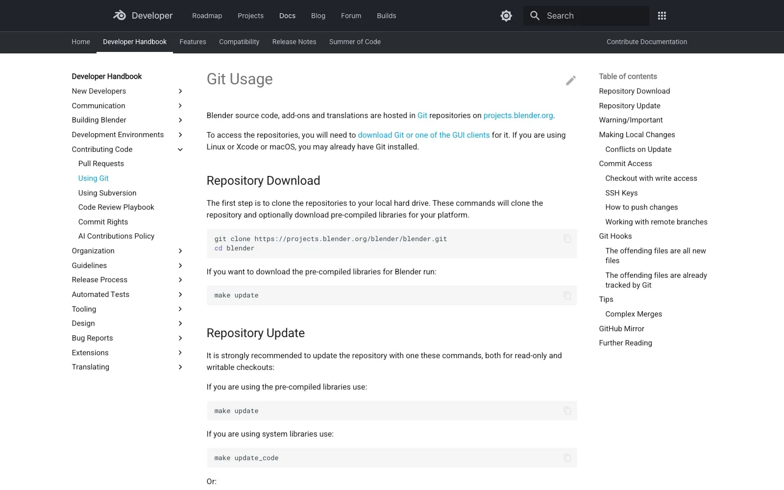 Screenshot of Blender