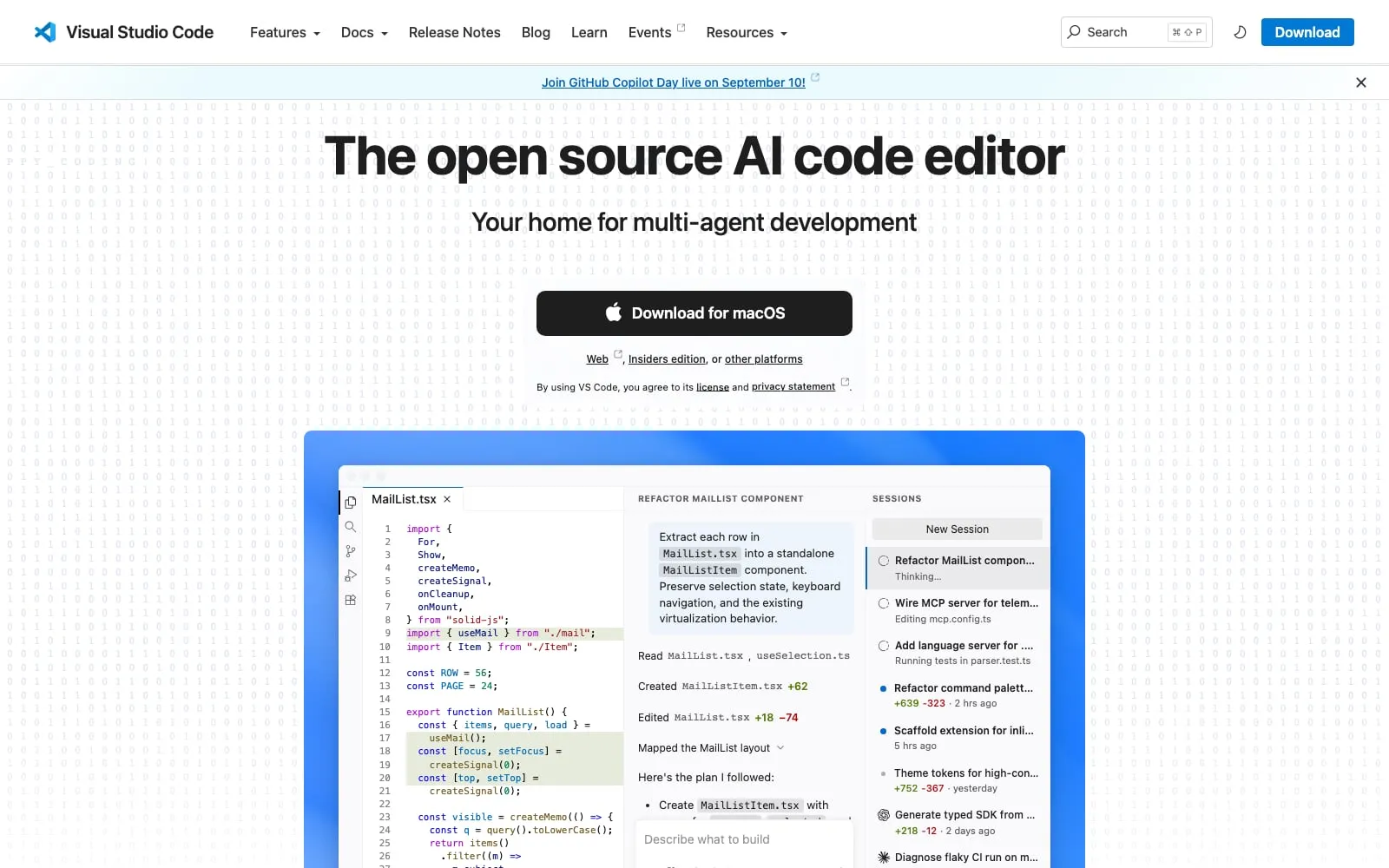 Screenshot of Visual Studio Code