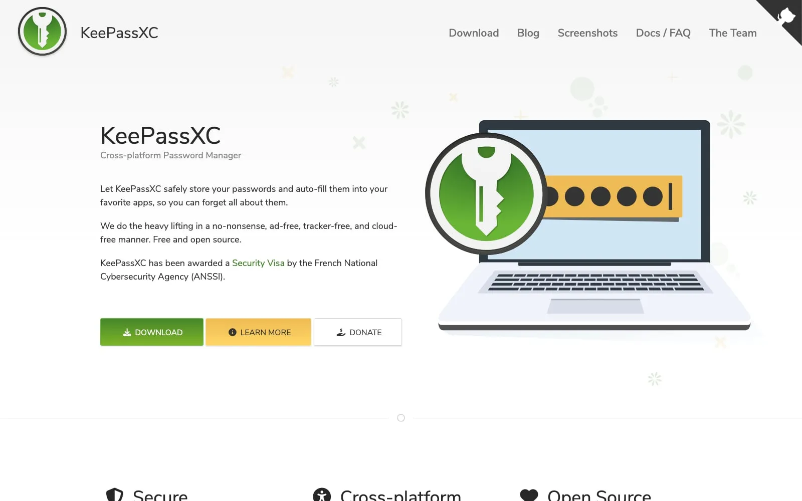 Screenshot of KeePassXC