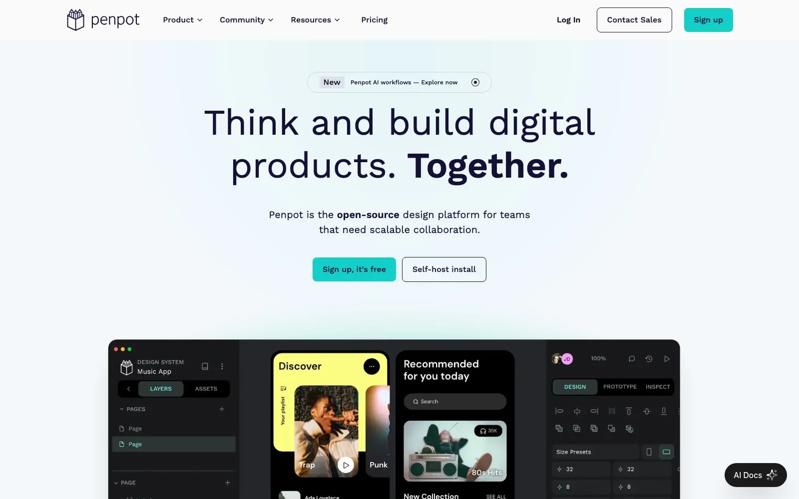 Screenshot of Penpot