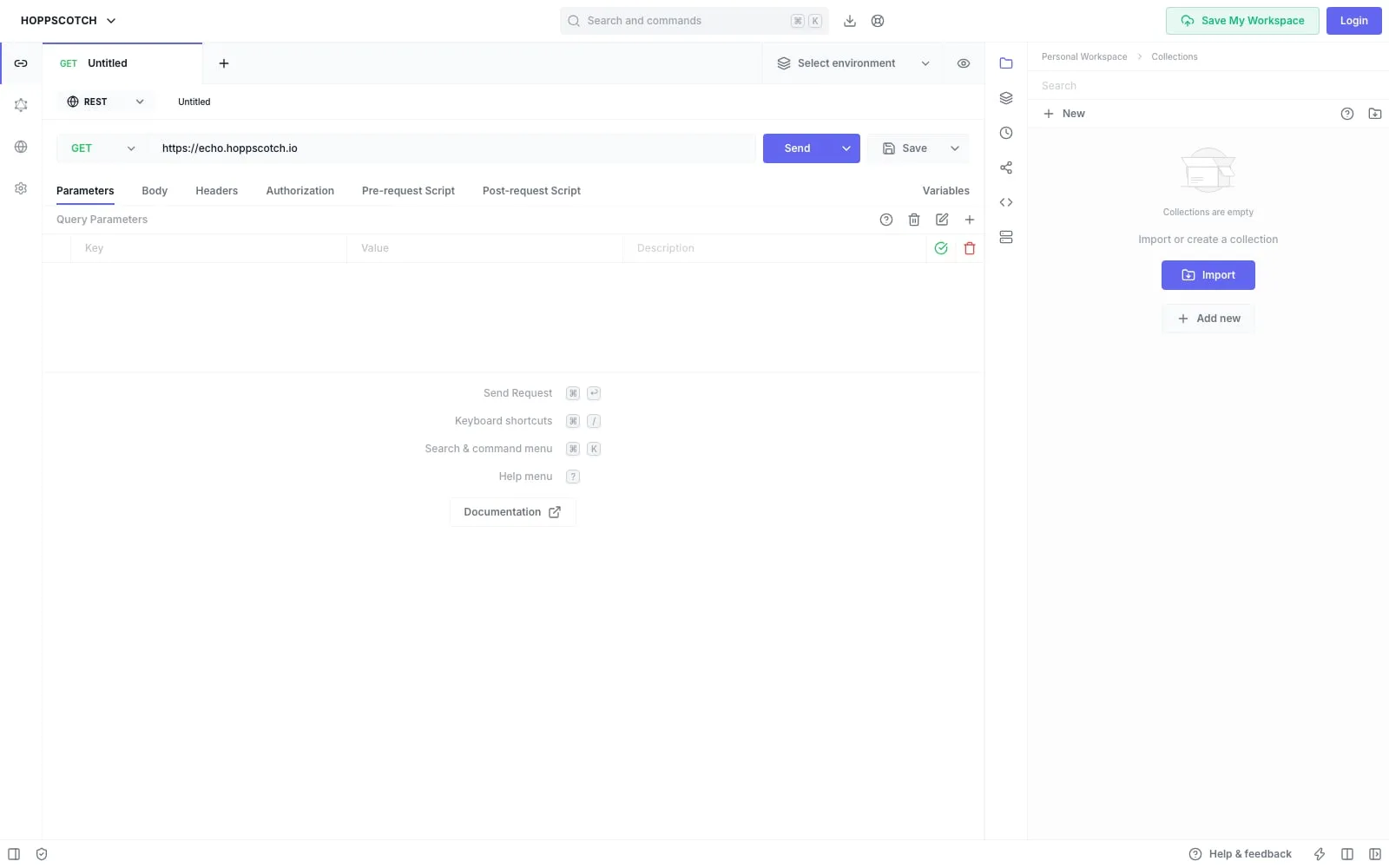 Screenshot of Hoppscotch