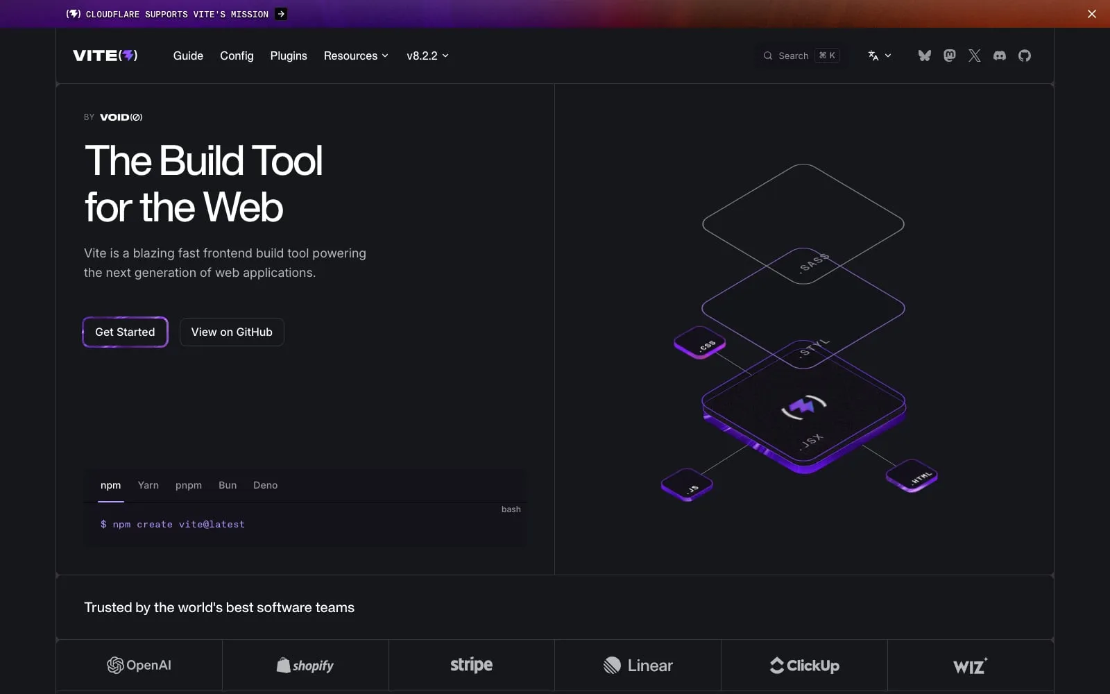 Screenshot of Vite