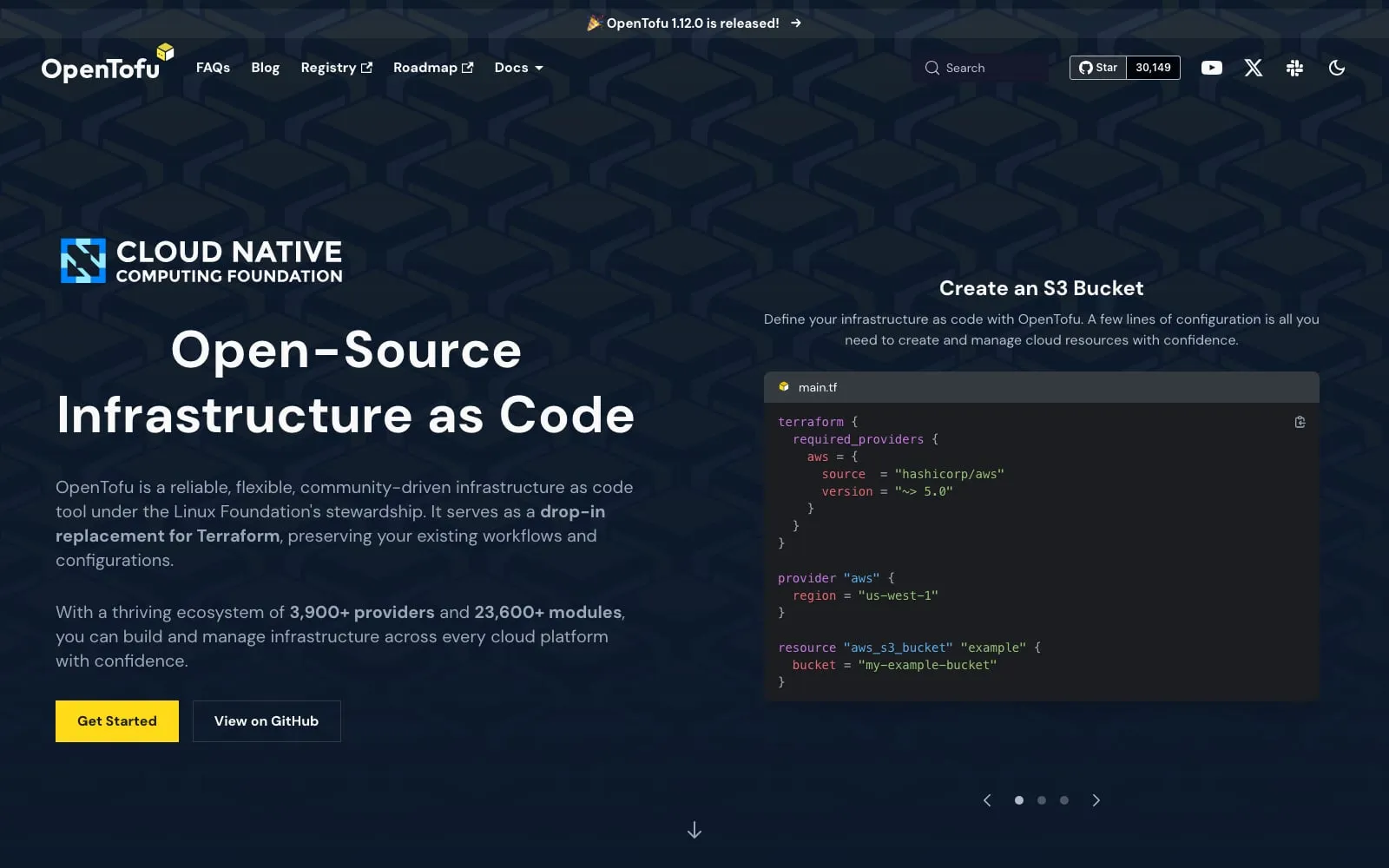 Screenshot of OpenTofu